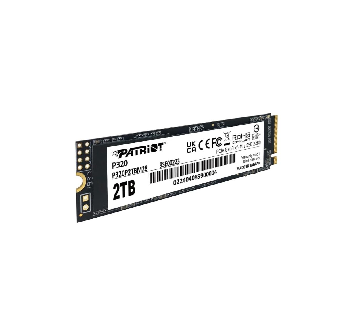 Patriot Memory P320 – SSD Interno 2TB NVMe PCIe Gen3x4 M.2 2280, hasta 3000MB/s - Imagen 3