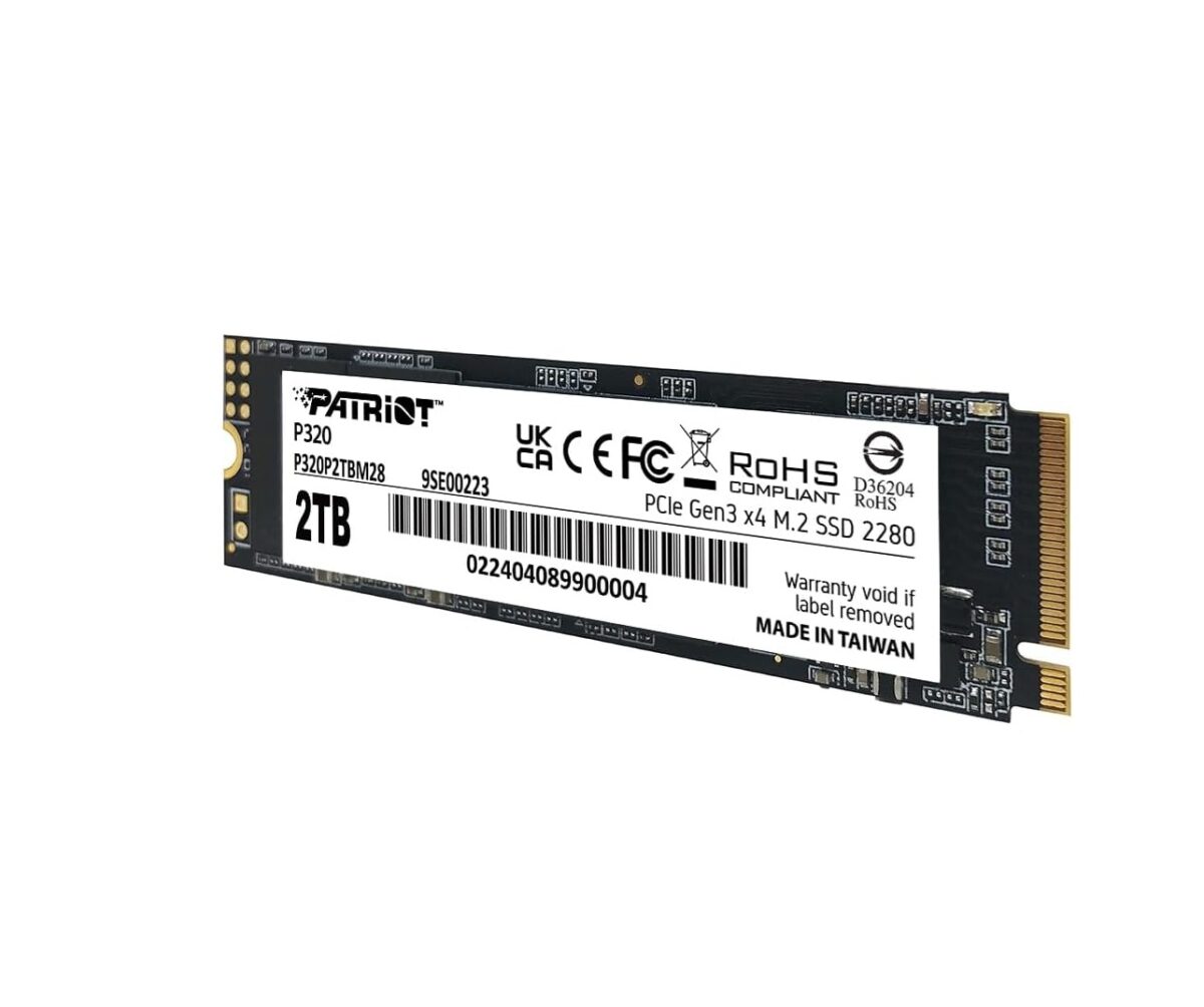 Patriot Memory P320 – SSD Interno 2TB NVMe PCIe Gen3x4 M.2 2280, hasta 3000MB/s - Imagen 4