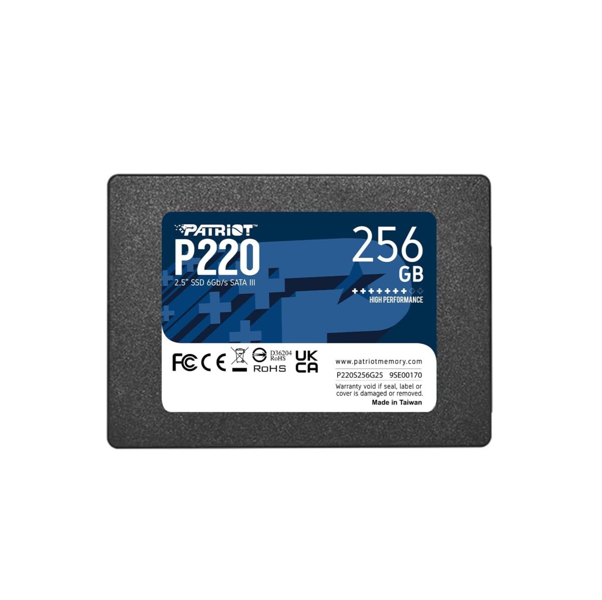 Patriot Memory P220 SSD Interno 256GB – SATA III 2.5” Unidad de Estado Sólido - Imagen 1