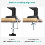 Soporte de Monitor con Brazo de Resorte de Gas para Pantallas 17-34 - Imagen 5