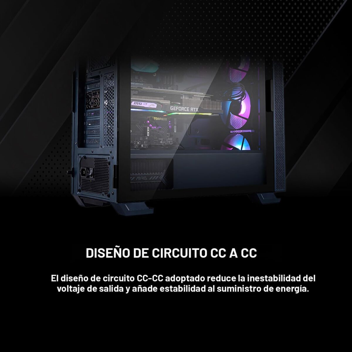 MSI MAG A650BN – Fuente de Alimentación ATX 650W 80+ Bronze - Imagen 3