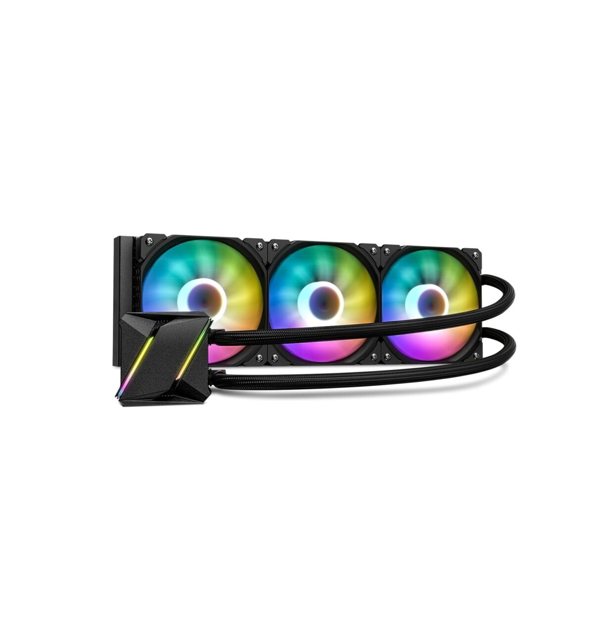 Enfriador Líquido DARKROCK D360 – AIO 360mm, Base de Cobre, ARGB, Compatible Intel/AMD - Imagen 1