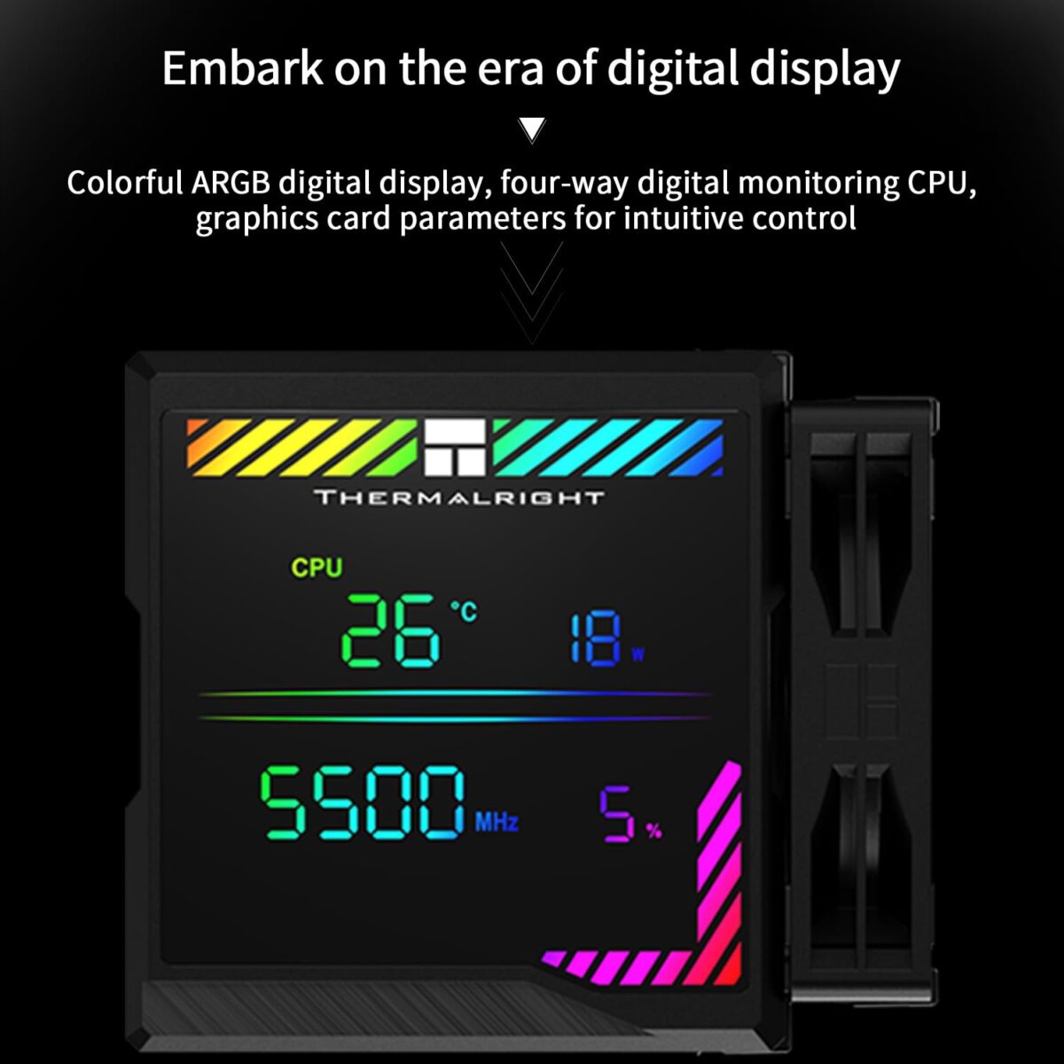 Thermalright Peerless Assassin 140mm Digital ARGB – Enfriador de CPU Torre Doble Blanco con Pantalla Digital y Ventiladores PWM - Imagen 3