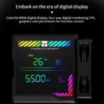 Thermalright Peerless Assassin 140mm Digital ARGB – Enfriador de CPU Torre Doble Blanco con Pantalla Digital y Ventiladores PWM - Imagen 3