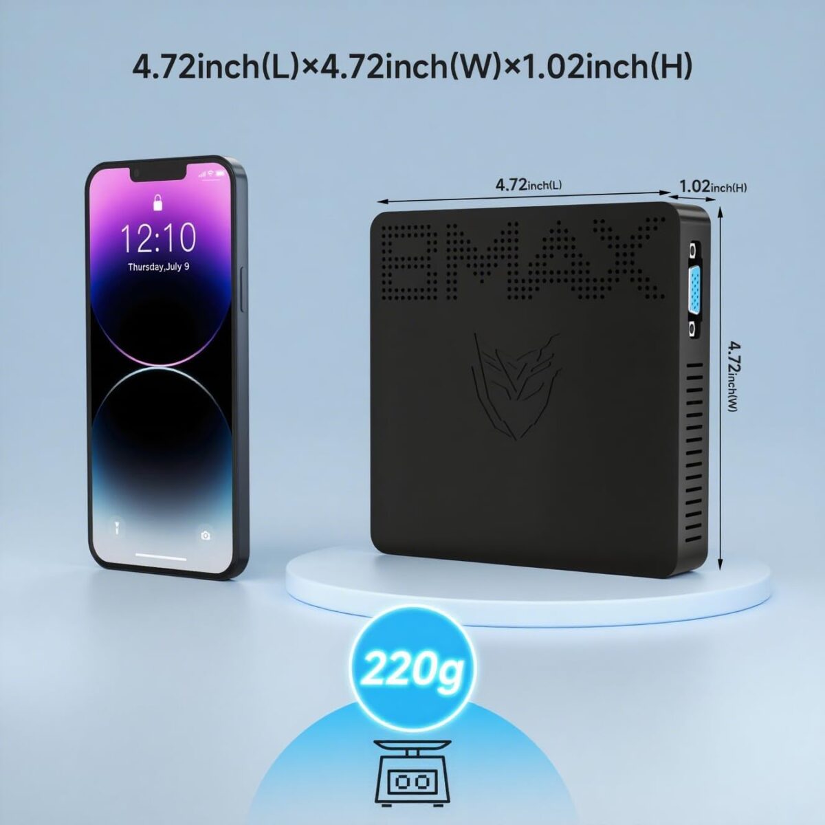 Mini PC Bmax B1 Pro – Intel N4000 hasta 2.6GHz, 8 GB RAM, 128 GB eMMC - Imagen 4