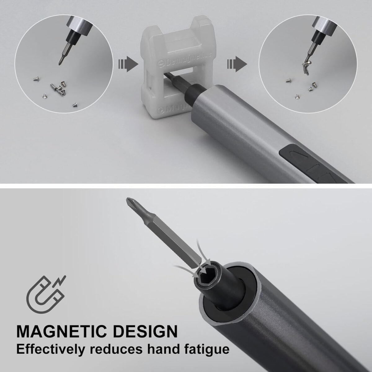 SHARDEN Mini Destornillador Eléctrico 29 en 1 – Kit de Precisión con 24 Puntas Magnéticas - Imagen 2