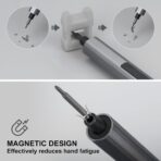 SHARDEN Mini Destornillador Eléctrico 29 en 1 – Kit de Precisión con 24 Puntas Magnéticas - Imagen 2