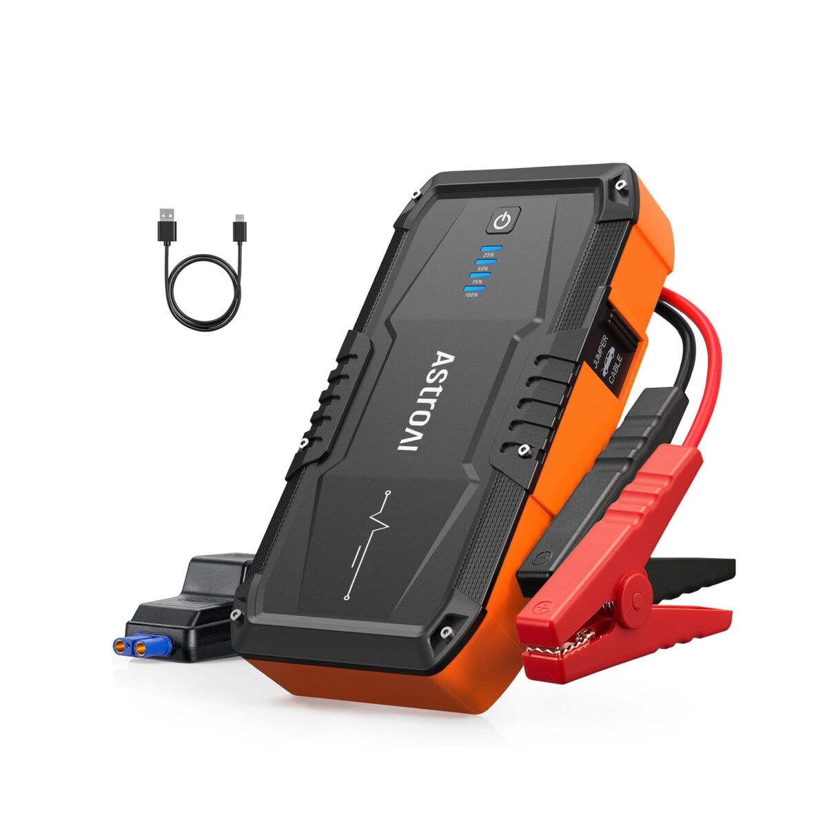 AstroAI S8 – Arrancador de Batería de Coche 1500A Pico con Linterna LED y Power Bank - Imagen 1