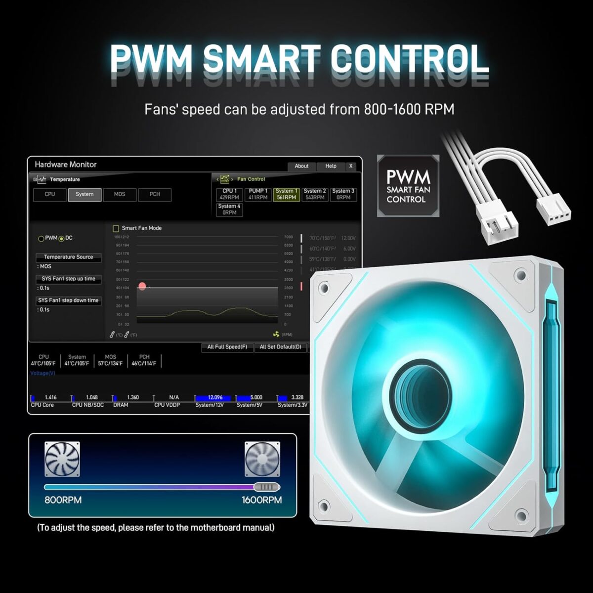Ventiladores ARKROCK F120 (3 en 1) – 120mm, ARGB, PWM, Espejo Infinito - Imagen 3