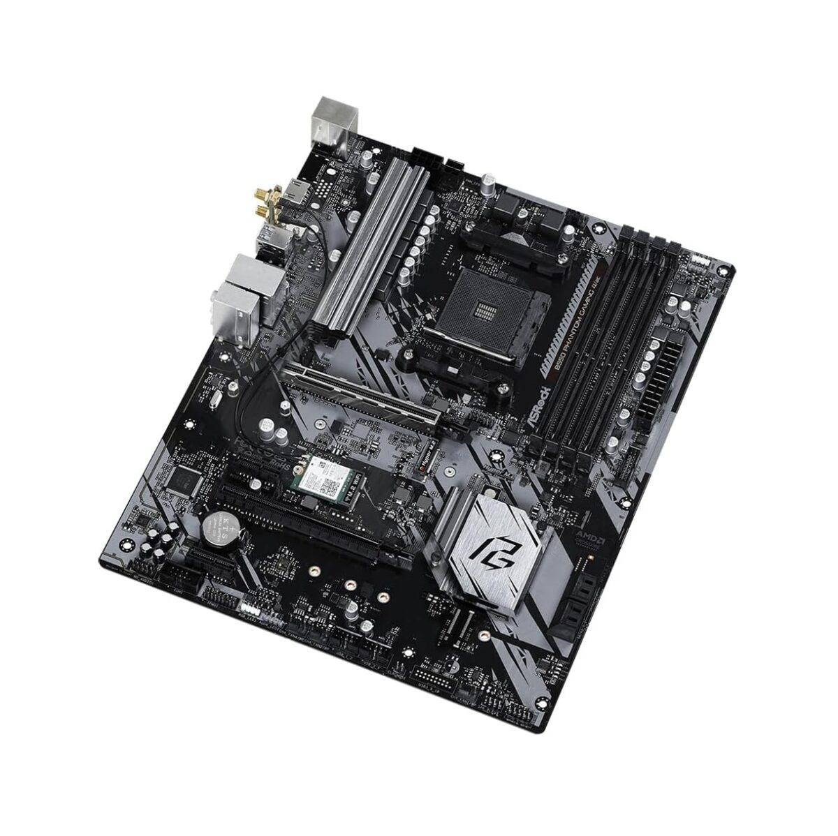 Motherboard ASRock B550 Phantom Gaming 4 AC – Soporte Ryzen AM4, DDR4, PCIe 4.0 - Imagen 2