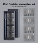 Juego de Destornilladores de Precisión AXTH 25 en 1 – Kit Magnético Profesional, Reparación Teléfonos y PC - Imagen 4