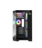 Funda ATX Gaming Iceberg Crystal Edge – Vista Panorámica 3 Lados Vidrio Templado + 7 Ventiladores ARGB - Imagen 7