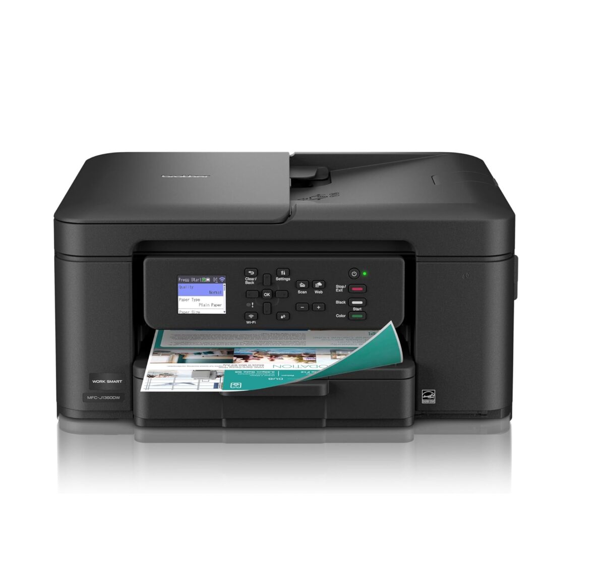 Brother Work Smart MFCJ1360DW – Impresora Multifuncional Inalámbrica de Inyección de Tinta con Dúplex Automático - Imagen 1