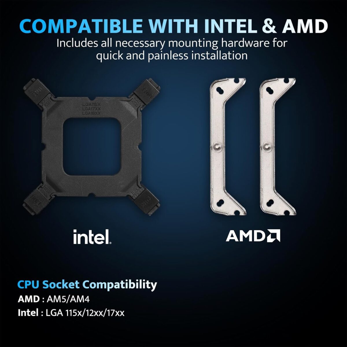 Enfriador CPU darkFlash Z4Pro Mist – 120mm, TDP 200W, 4 Heatpipes, ARGB, Compatible Intel/AMD - Imagen 5