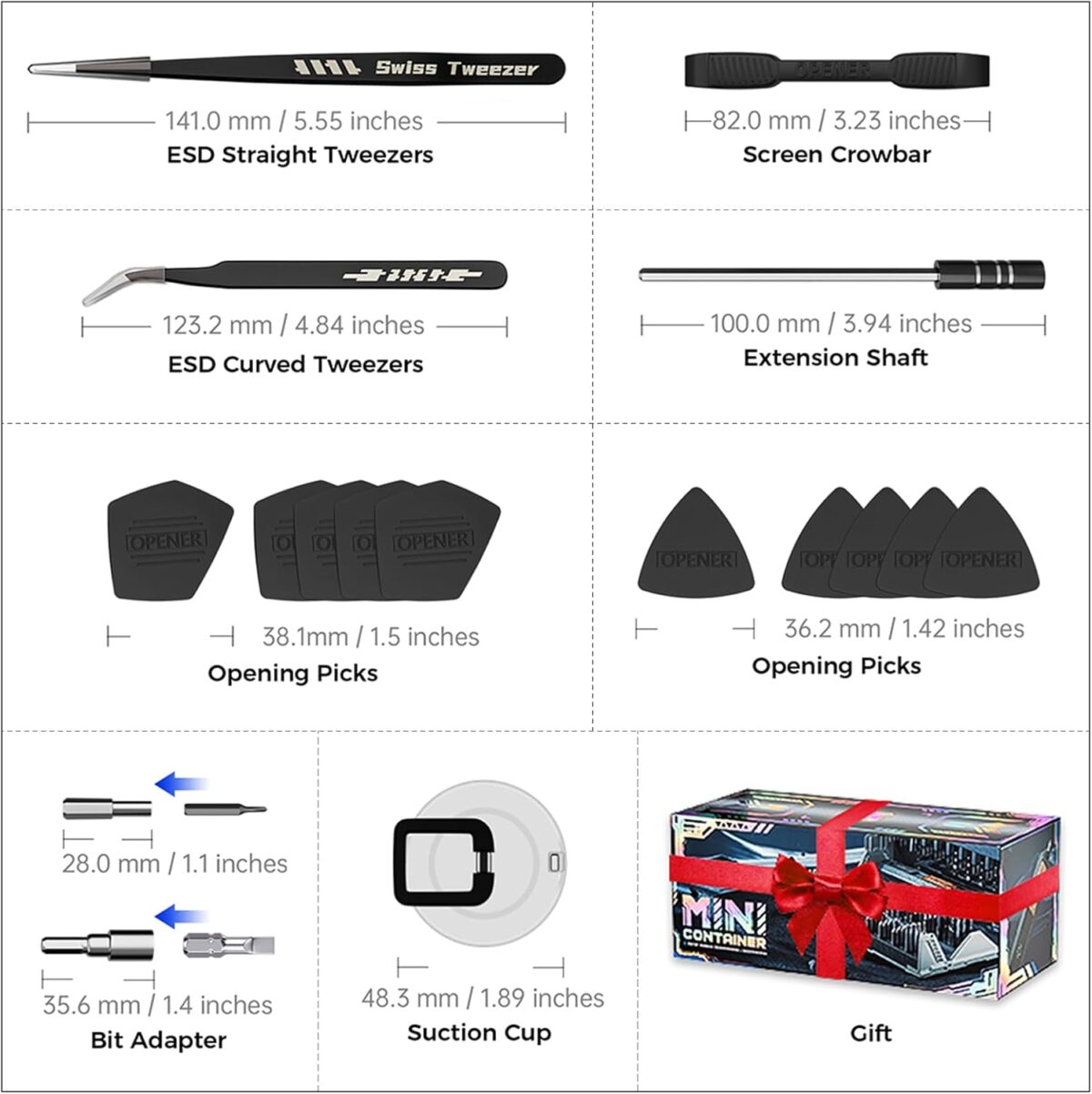 Juego de Destornilladores de Precisión JAKEMY 180 en 1 – Kit Magnético Profesional para Reparación de Electrónica - Imagen 3