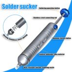 Kaisi – Bomba de Desoldadura Manual | Succión al Vacío Potente | Punta Antibloqueo + Tubo de Silicona Resistente al Calor - Imagen 3