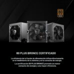 MSI MAG A650BN – Fuente de Alimentación ATX 650W 80+ Bronze - Imagen 2