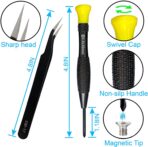 Juego de Destornilladores de Precisión 18 en 1 con Estuche – Torx, Phillips, Pentalobe, Planos + Pinzas Antiestáticas - Imagen 4