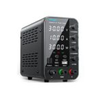 HANGELL – Fuente de Alimentación de CC Variable 30V 10A | Banco de Laboratorio con Ajuste Grueso/Fino, Protección OCP y Pantalla LED