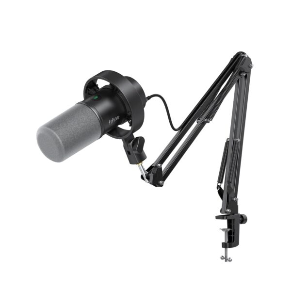 Micrófono FIFINE K688 – Dinámico USB/XLR con Brazo Metálico