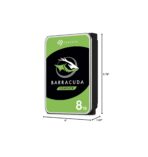 Seagate BarraCuda Disco Duro Interno 8TB 3.5" – SATA 6Gb/s, 5400 RPM, 256MB Caché - Imagen 4
