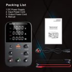 NANKADF – Fuente de Alimentación de CC Variable 30V 10A | Banco de Trabajo con Pantalla LED, Protección OCP y Puerto USB - Imagen 2