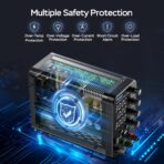 HANGELL – Fuente de Alimentación de CC Variable 30V 10A | Banco de Laboratorio con Ajuste Grueso/Fino, Protección OCP y Pantalla LED - Imagen 4