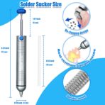 Kaisi – Bomba de Desoldadura Manual | Succión al Vacío Potente | Punta Antibloqueo + Tubo de Silicona Resistente al Calor - Imagen 4