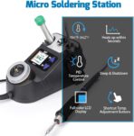 Kit de Micro Soldadura con 5 Puntas C210, Control de Temperatura y Pantalla LCD - Imagen 5