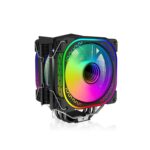 DS Enfriador CPU 1800RPM PWM – 4 Heat Pipes, Torre Doble Aluminio, Ventilador 120mm