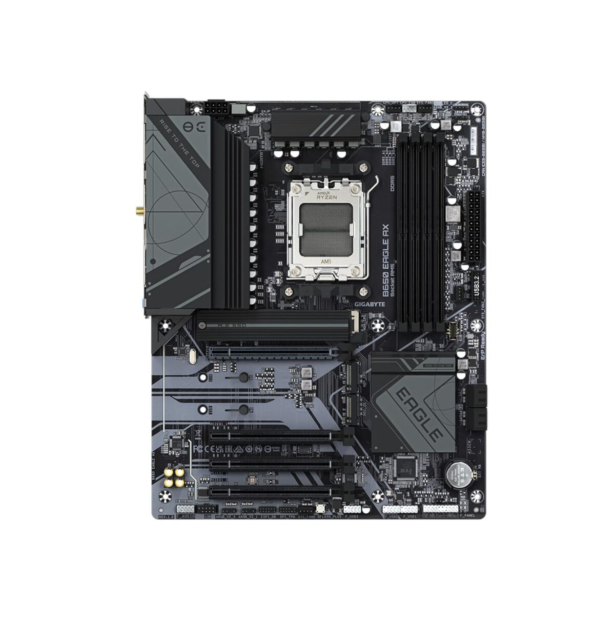 Motherboard GIGABYTE B650 Eagle AX – AM5, DDR5, PCIe 5.0, WiFi 6E, ATX - Imagen 2