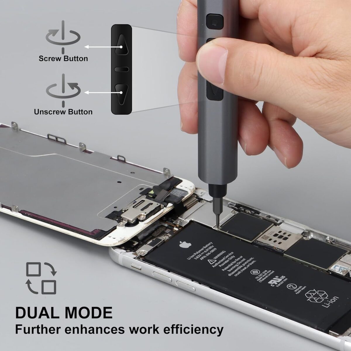 SHARDEN Mini Destornillador Eléctrico 29 en 1 – Kit de Precisión con 24 Puntas Magnéticas - Imagen 4