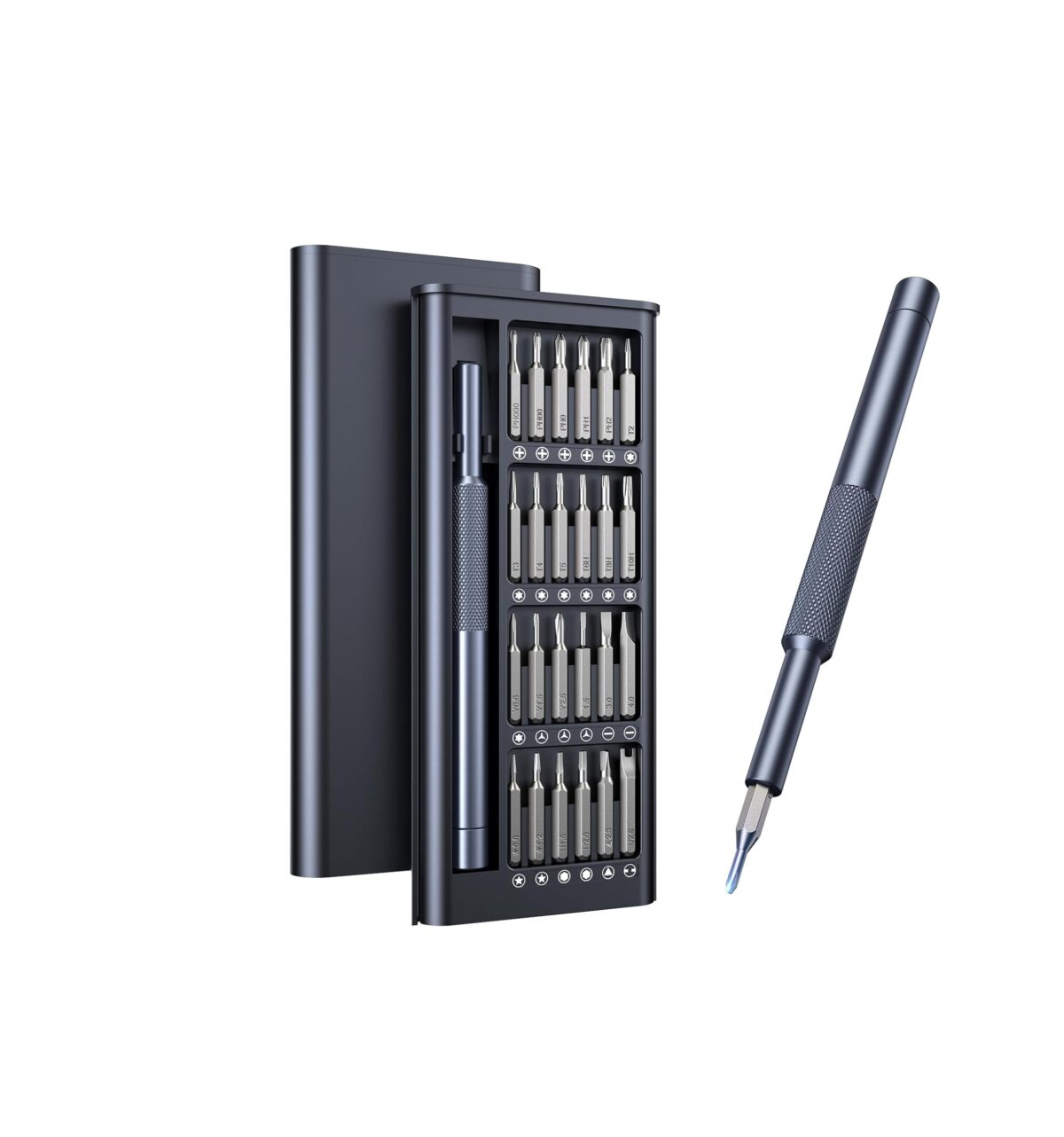 Juego de Destornilladores de Precisión AXTH 25 en 1 – Kit Magnético Profesional, Reparación Teléfonos y PC - Imagen 1