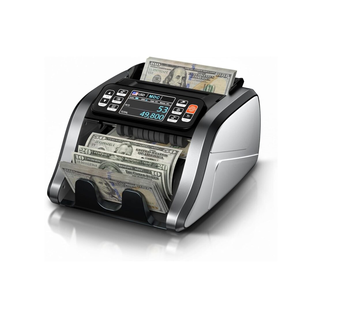 Aneken N60 – Máquina Contadora de Dinero de Denominación Mixta con Detección de Billetes Falsos y Pantalla TFT 3.5 - Imagen 1