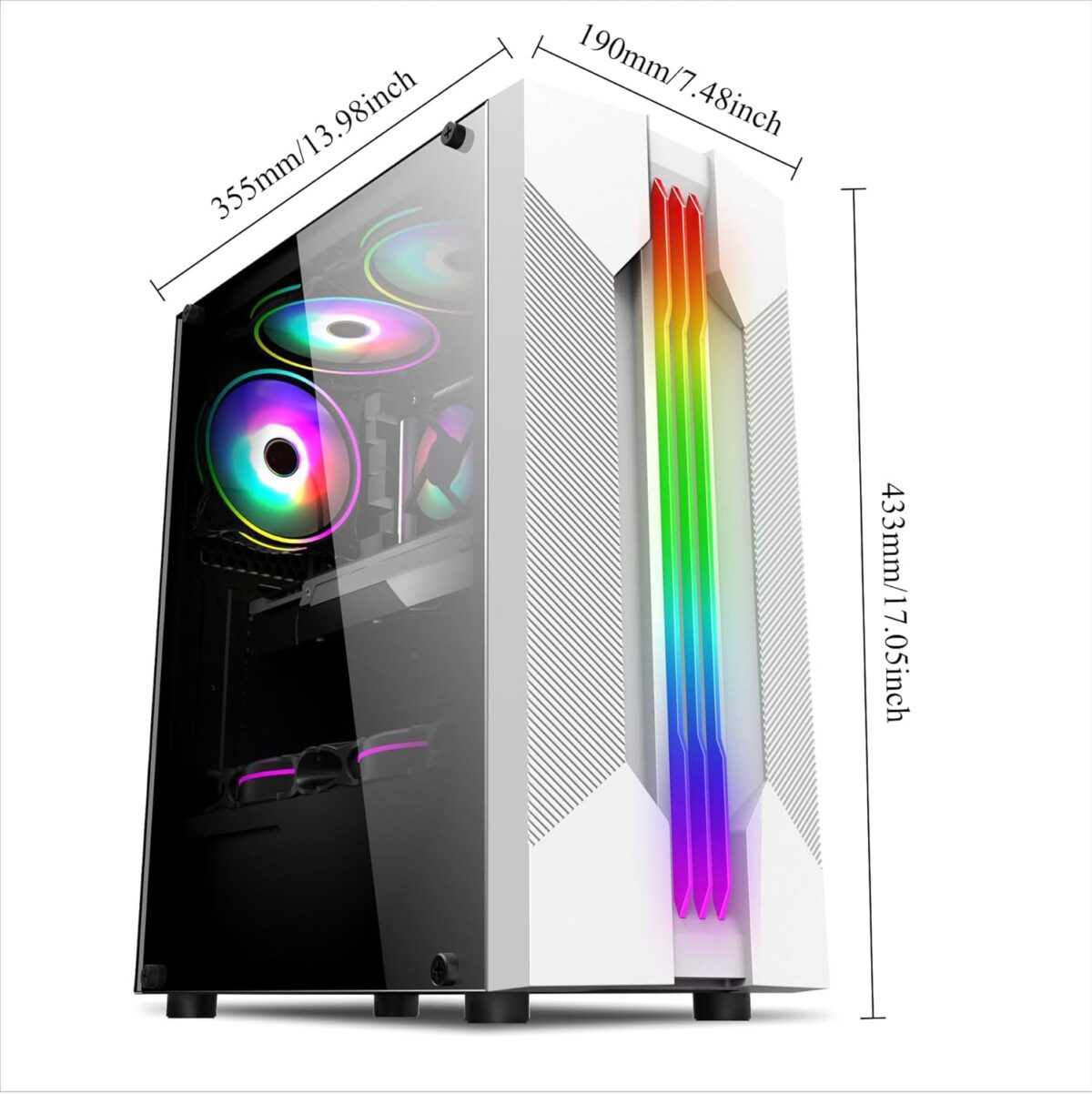 Chasis Gaming suevery SU-66C – Torre Micro-ATX | Vidrio Templado - Imagen 3