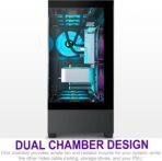 Chasis FOIFKIN ATX Media Torre – 6 Ventiladores ARGB PWM, Vidrio Templado, USB-C - Imagen 4