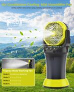 Ventilador de niebla portátil de 30000mAh con tanque de agua de 2L - Imagen 5