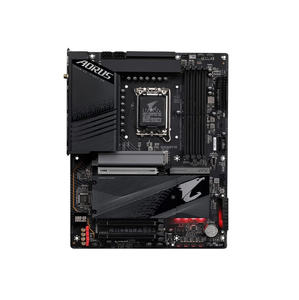 Motherboard GIGABYTE Z790 AORUS ELITE AX – LGA1700, ATX, DDR5, PCIe 5.0, Quad M.2, WiFi 6E, LAN 2.5G - Imagen 2