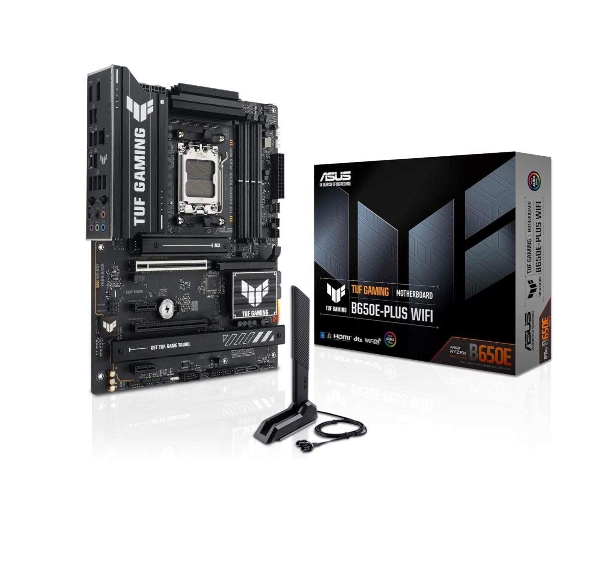 Motherboard ASUS TUF Gaming B650E-PLUS WiFi – AM5 Ryzen 7000/8000/9000, DDR5, PCIe 5.0, ATX - Imagen 1