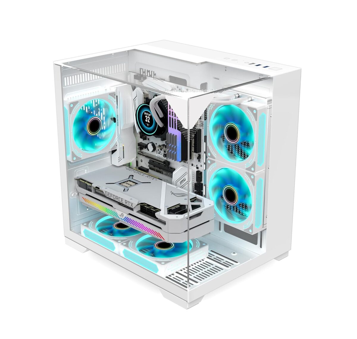 GOPIE T03 – Chasis Gaming Mini Tower | Micro-ATX / Mini-ITX | Vidrio Templado Panorámico - Imagen 1