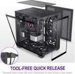 FOIFKIN F300 (2025) – Case ATX Mid-Tower Gaming, Vidrio Panorámico 270°, 4 Ventiladores - Imagen 3