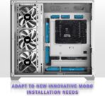 Chasis KEDIERS K4 – ATX Torre Media, Vidrio Templado Doble, 4 Ventiladores Preinstalados, USB-C - Imagen 5