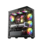 Sevenhero EL2 – Chasis Gaming ATX Torre Media | 3 Ventiladores ARGB | Vidrio Templado Panorámico - Imagen 2