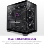 FOIFKIN F300 (2025) – Case ATX Mid-Tower Gaming, Vidrio Panorámico 270°, 4 Ventiladores - Imagen 2
