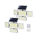 JACKYLED Luces Solares para Exteriores – 304 LED, 8500K, 2500lm