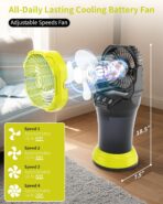 Ventilador de niebla portátil de 30000mAh con tanque de agua de 2L - Imagen 2