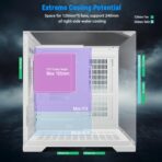 GOPIE T03 – Chasis Gaming Mini Tower | Micro-ATX / Mini-ITX | Vidrio Templado Panorámico - Imagen 3