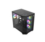 Funda ATX Gaming Iceberg Crystal Edge – Vista Panorámica 3 Lados Vidrio Templado + 7 Ventiladores ARGB - Imagen 3