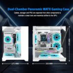 GOPIE T03 – Chasis Gaming Mini Tower | Micro-ATX / Mini-ITX | Vidrio Templado Panorámico - Imagen 4