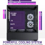 Chasis FOIFKIN ATX Media Torre – 6 Ventiladores ARGB PWM, Vidrio Templado, USB-C - Imagen 6
